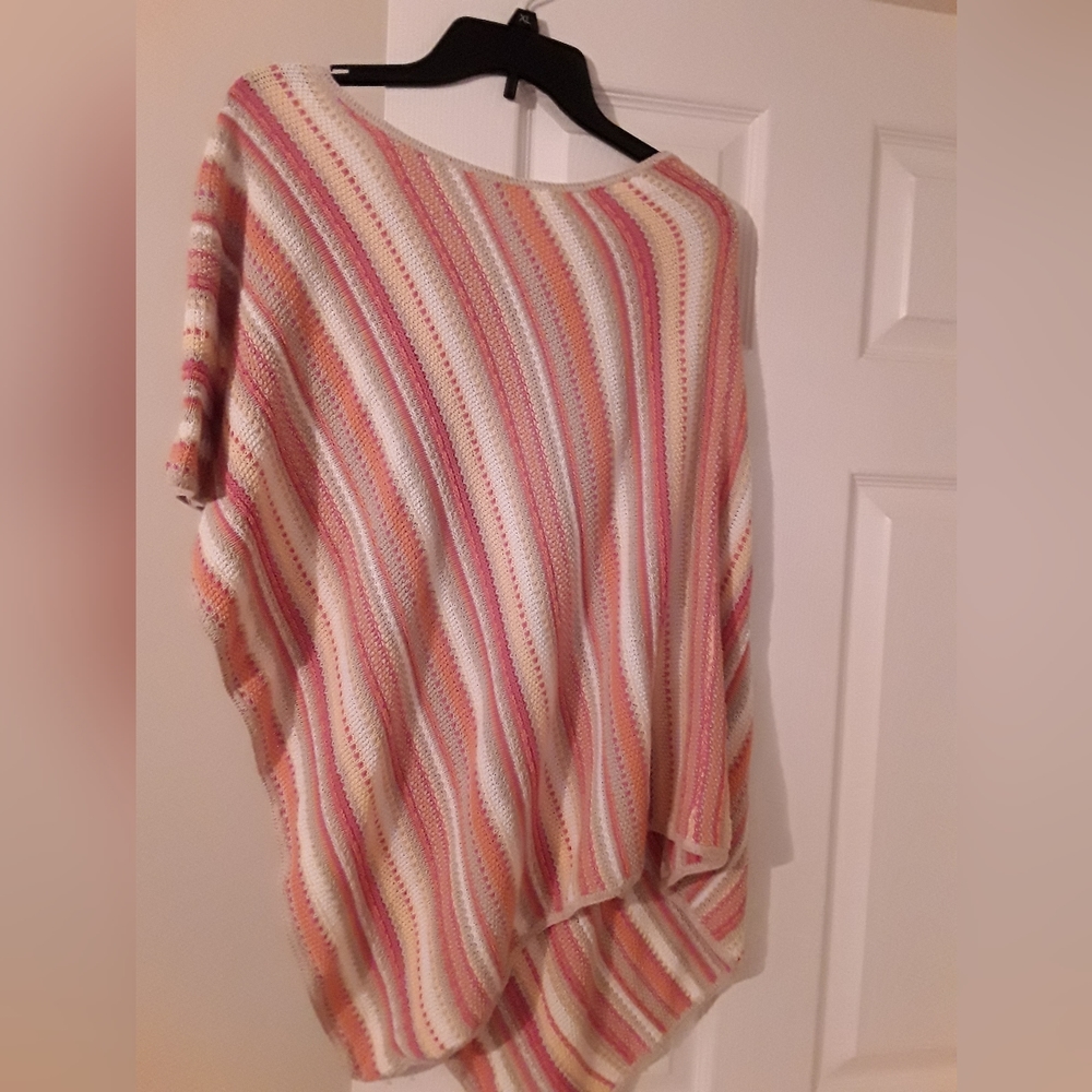 Multicolor poncho